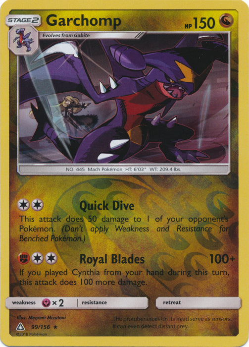 Garchomp - 99/156 - Rare - Reverse Holofoil