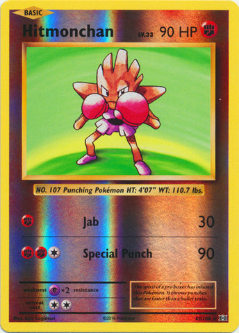 Hitmonchan - 62/108 - Holo Rare - Reverse Holofoil