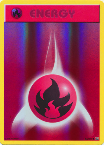 Fire Energy - 92/108 - Common - Reverse Holofoil