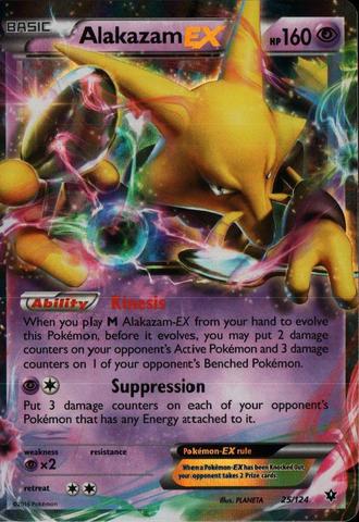 Alakazam EX - 25/124 - Ultra Rare