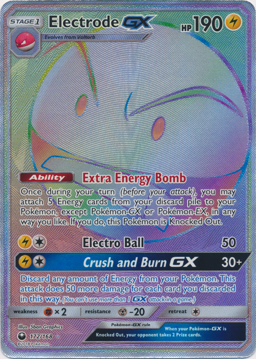 Electrode GX (Secret) - 172/168 - Secret Rare
