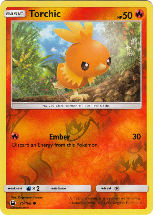 Torchic - 25/168 - Common - Reverse Holofoil