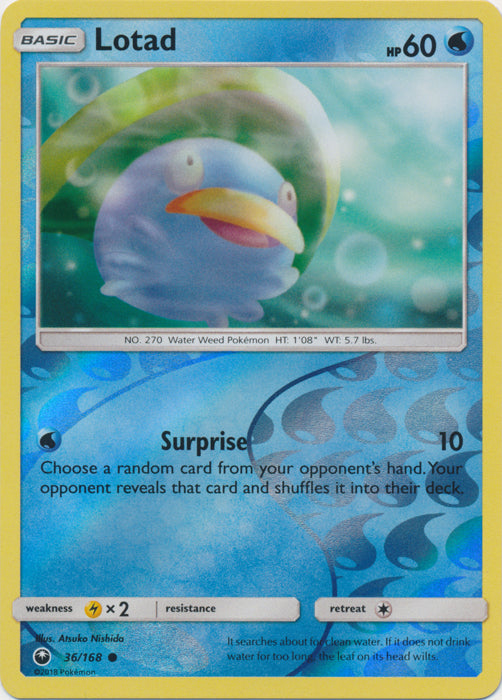 Lotad - 36/168 - Common - Reverse Holofoil