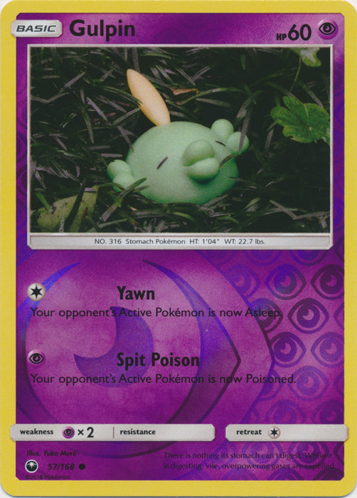 Gulpin - 57/168 - Common - Reverse Holofoil