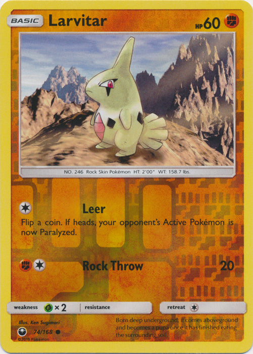 Larvitar - 74/168 - Common - Reverse Holofoil