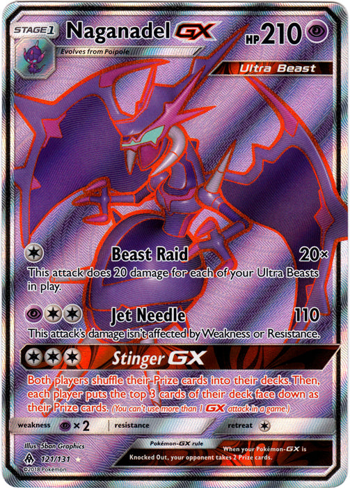 Naganadel GX (Full Art) - 121/131 - Ultra Rare
