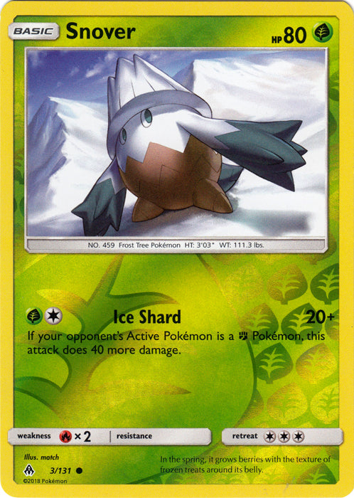 Snover - 3/131 - Common - Reverse Holofoil