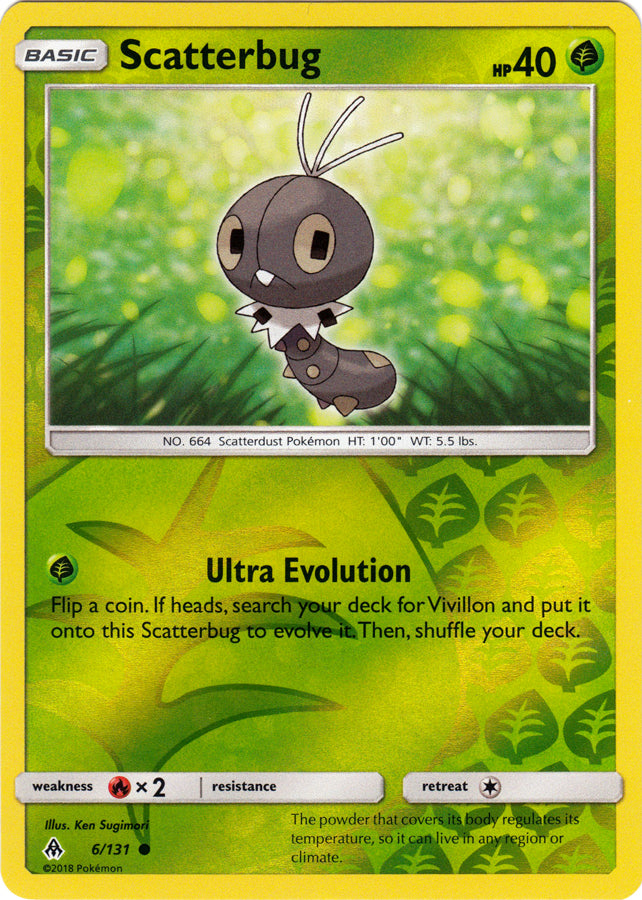 Scatterbug - 6/131 - Common - Reverse Holofoil