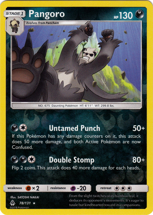 Pangoro - 78/131 - Rare - Reverse Holofoil