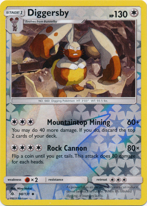 Diggersby - 98/131 - Uncommon - Reverse Holofoil