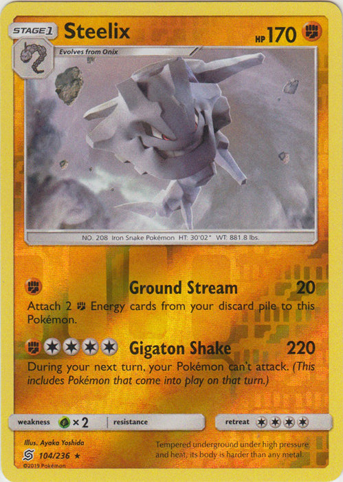 Steelix - 104/236 - Rare - Reverse Holofoil