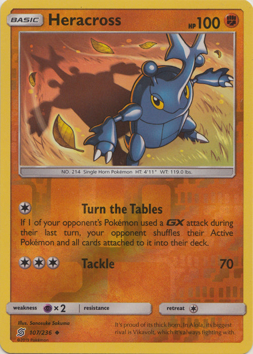 Heracross - 107/236 - Uncommon - Reverse Holofoil