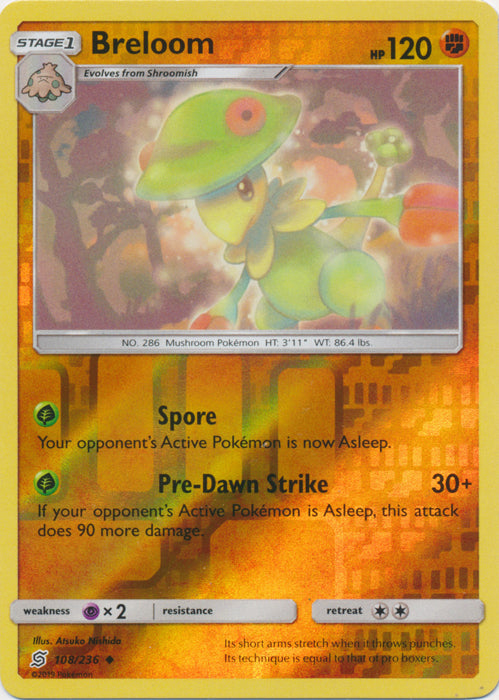 Breloom - 108/236 - Uncommon - Reverse Holofoil