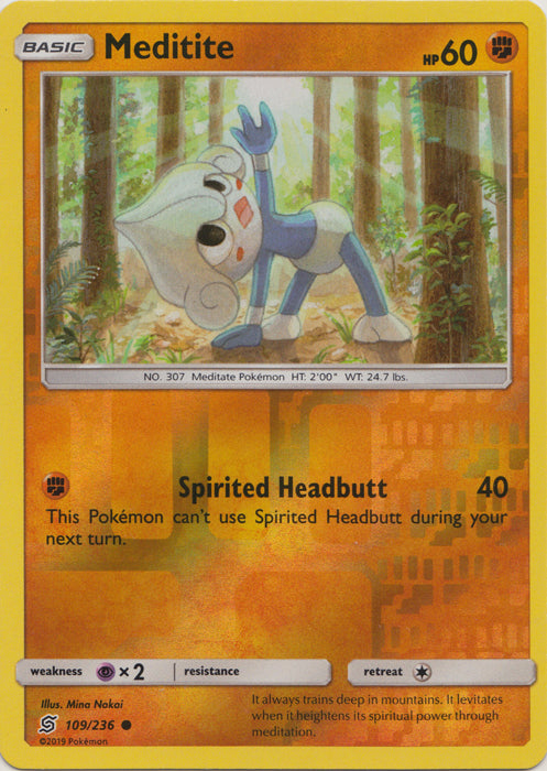 Meditite - 109/236 - Common - Reverse Holofoil