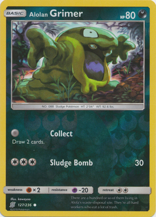 Alolan Grimer - 127/236 - Common - Reverse Holofoil