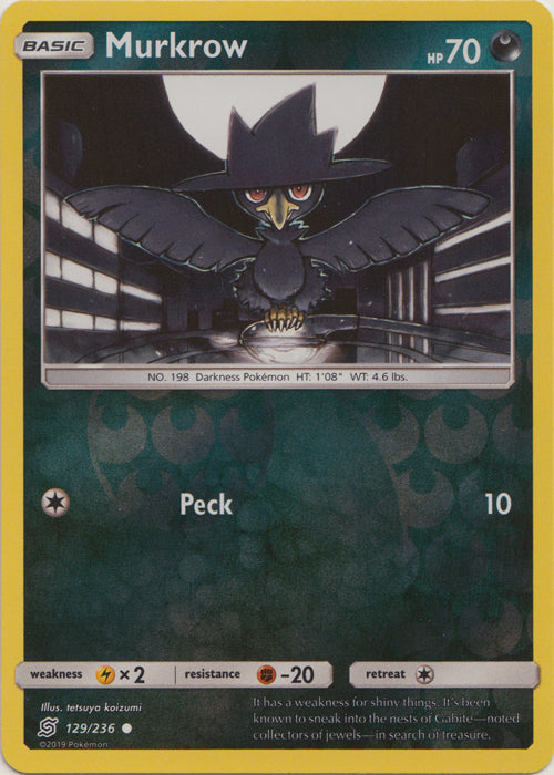 Murkrow - 129/236 - Common - Reverse Holofoil