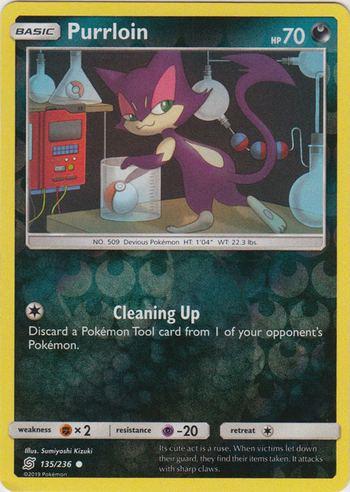 Purrloin - 135/236 - Common - Reverse Holofoil