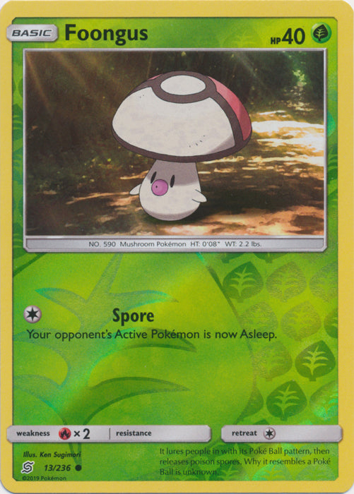 Foongus - 13/236 - Common - Reverse Holofoil