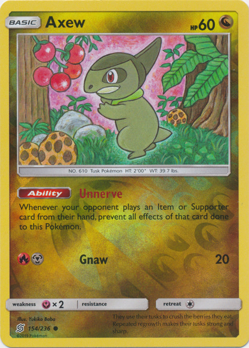 Axew - 154/236 - Common - Reverse Holofoil