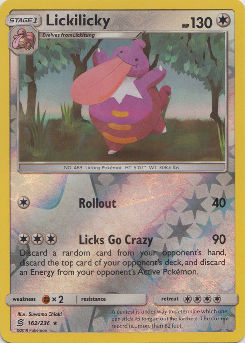 Lickilicky - 162/236 - Rare - Reverse Holofoil