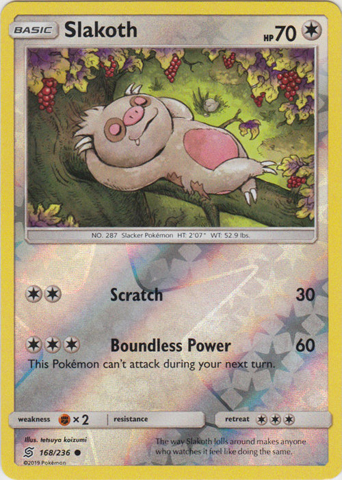 Slakoth - 168/236 - Common - Reverse Holofoil