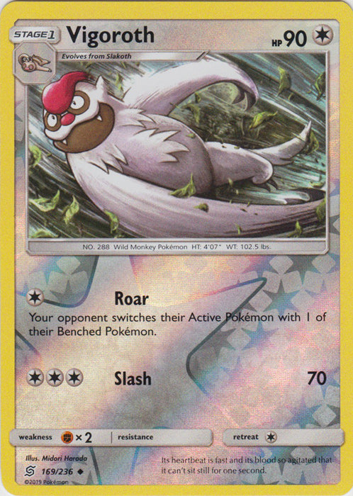 Vigoroth - 169/236 - Uncommon - Reverse Holofoil