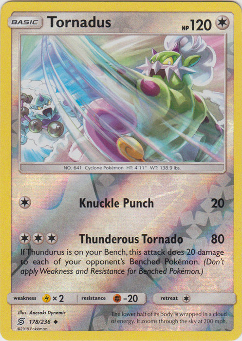 Tornadus - 178/236 - Uncommon - Reverse Holofoil