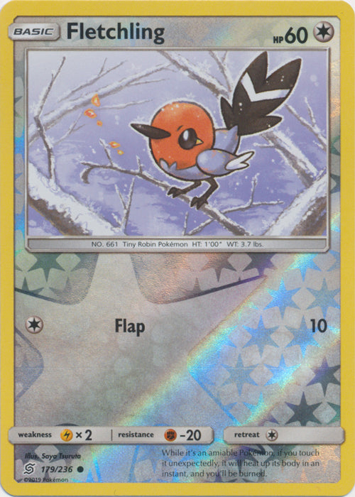 Fletchling - 179/236 - Common - Reverse Holofoil