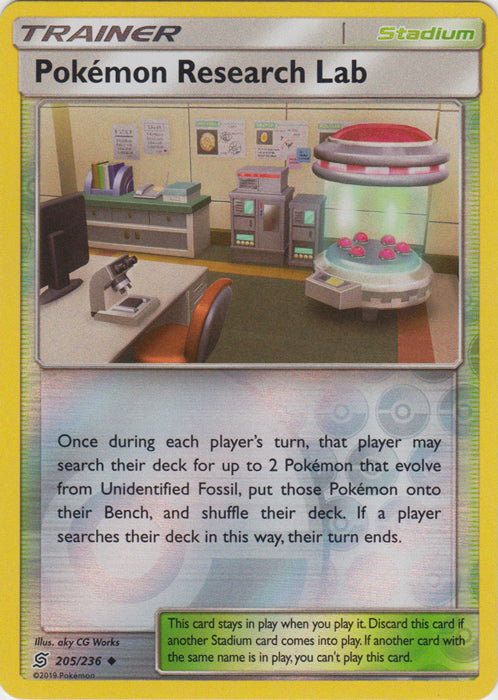Pokemon Research Lab - 205/236 - Uncommon - Reverse Holofoil