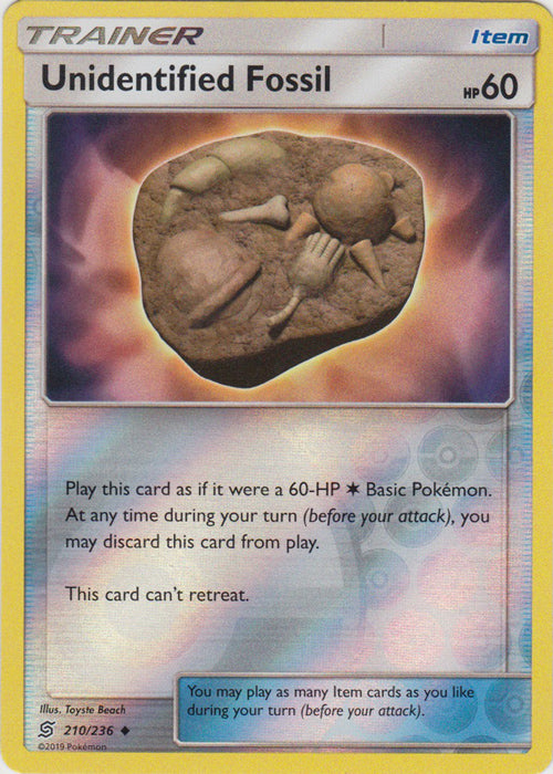 Unidentified Fossil - 210/236 - Uncommon - Reverse Holofoil