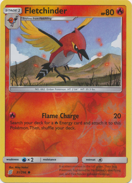 Fletchinder - 31/236 - Common - Reverse Holofoil