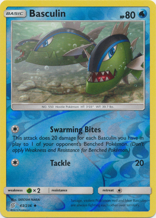Basculin - 43/236 - Uncommon - Reverse Holofoil
