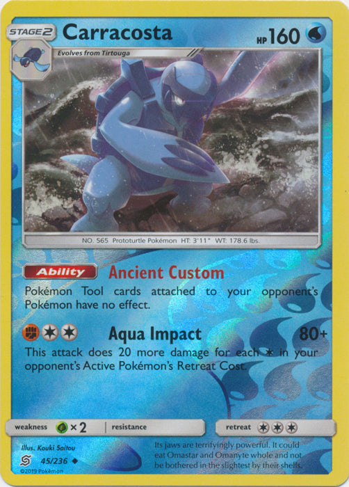 Carracosta - 45/236 - Uncommon - Reverse Holofoil