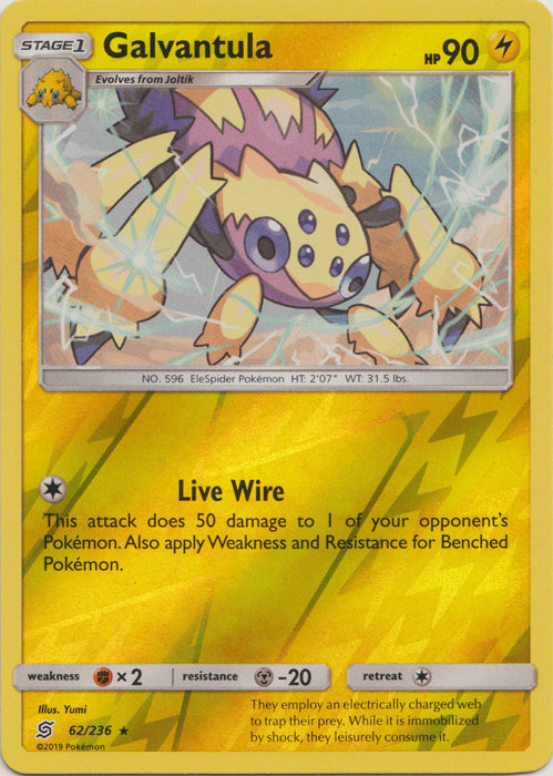 Galvantula - 62/236 - Rare - Reverse Holofoil