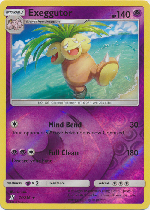 Exeggutor - 74/236 - Rare - Reverse Holofoil