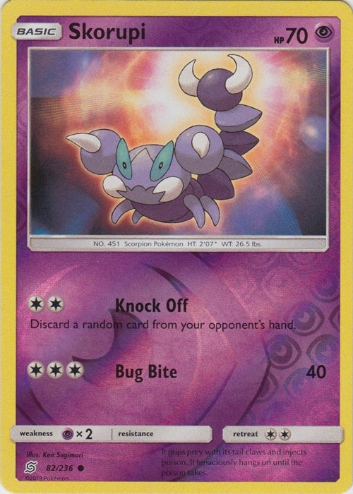 Skorupi - 82/236 - Common - Reverse Holofoil