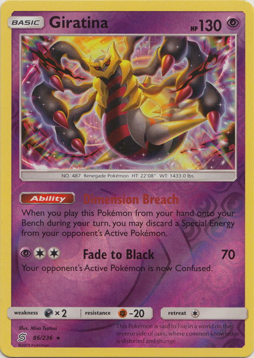 Giratina - 86/236 - Reverse Holofoil Rare