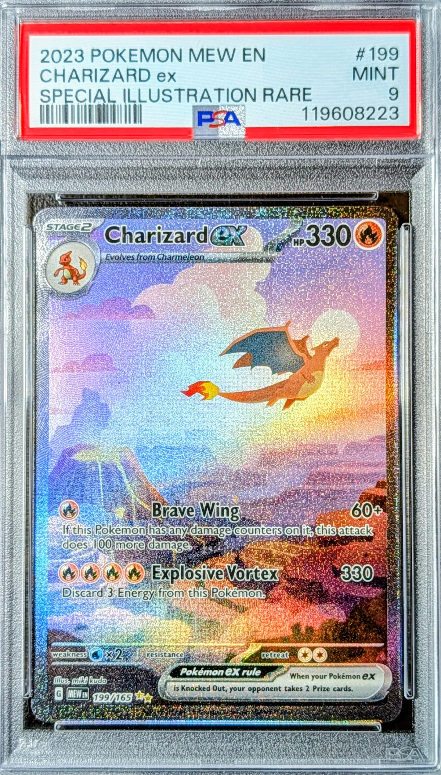 PSA 9 Charizard EX 199/165