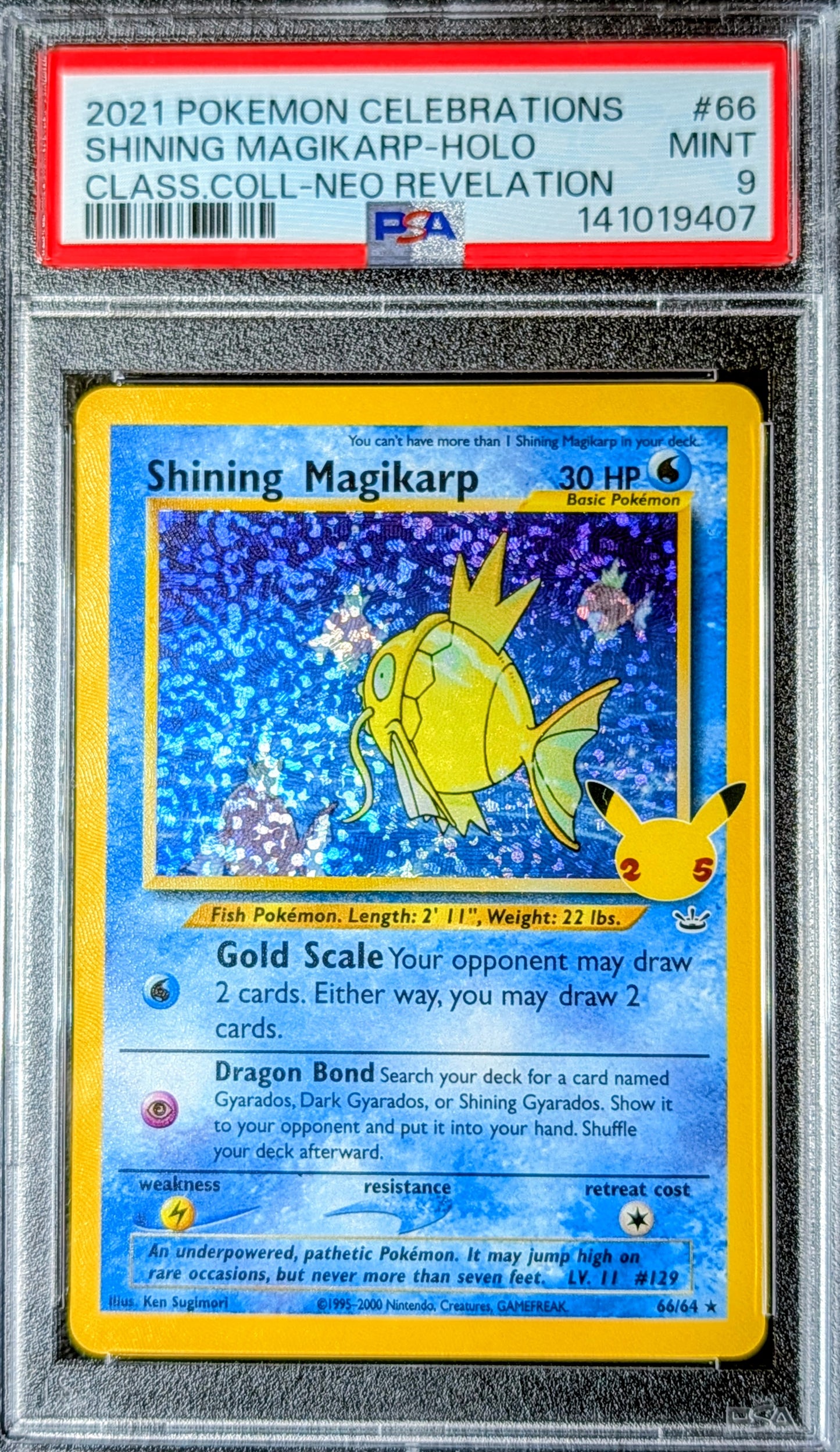 PSA 9 Shining Magikarp 66/64