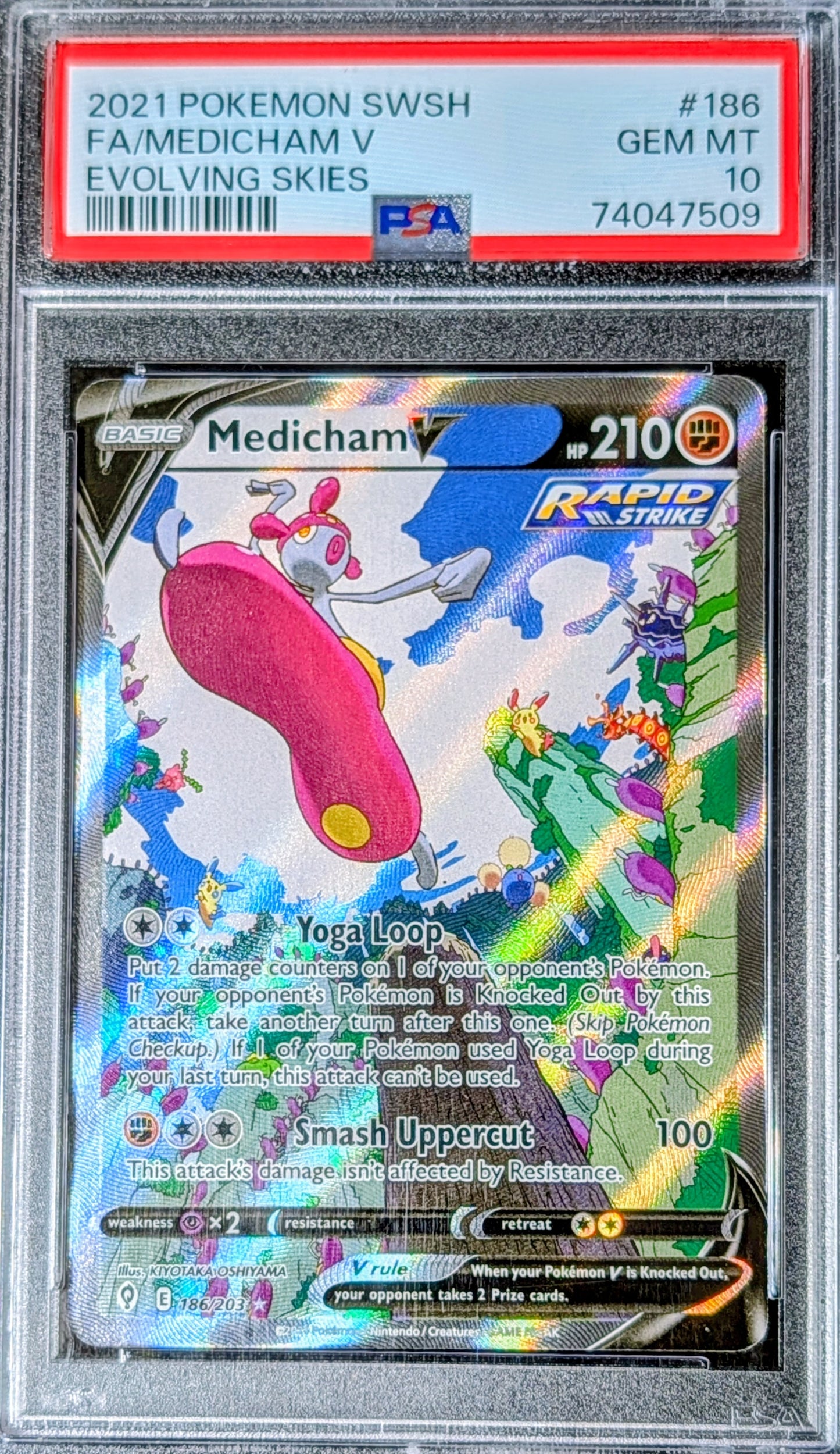PSA 10 Medicham V 186/203