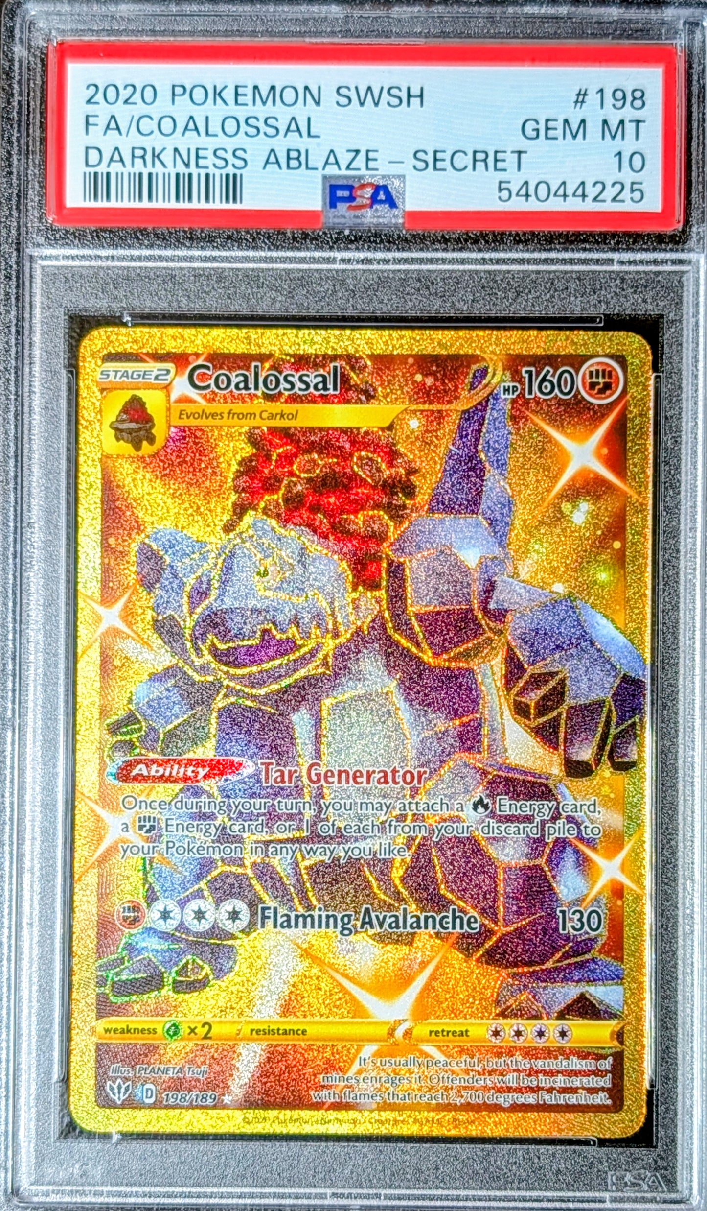 PSA 10 Coalossal 198/189