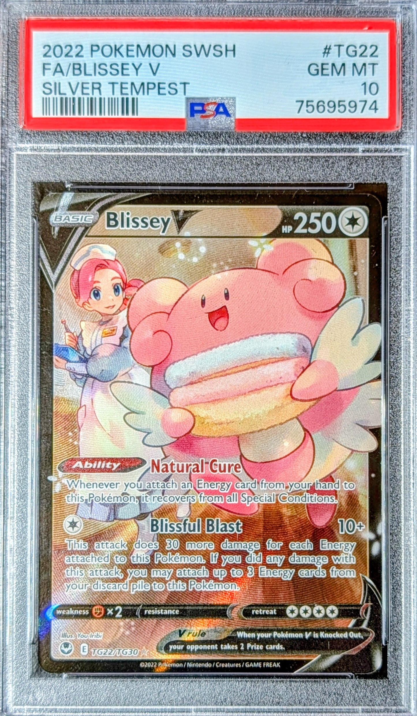 PSA 10 Blissey V TG22/TG30