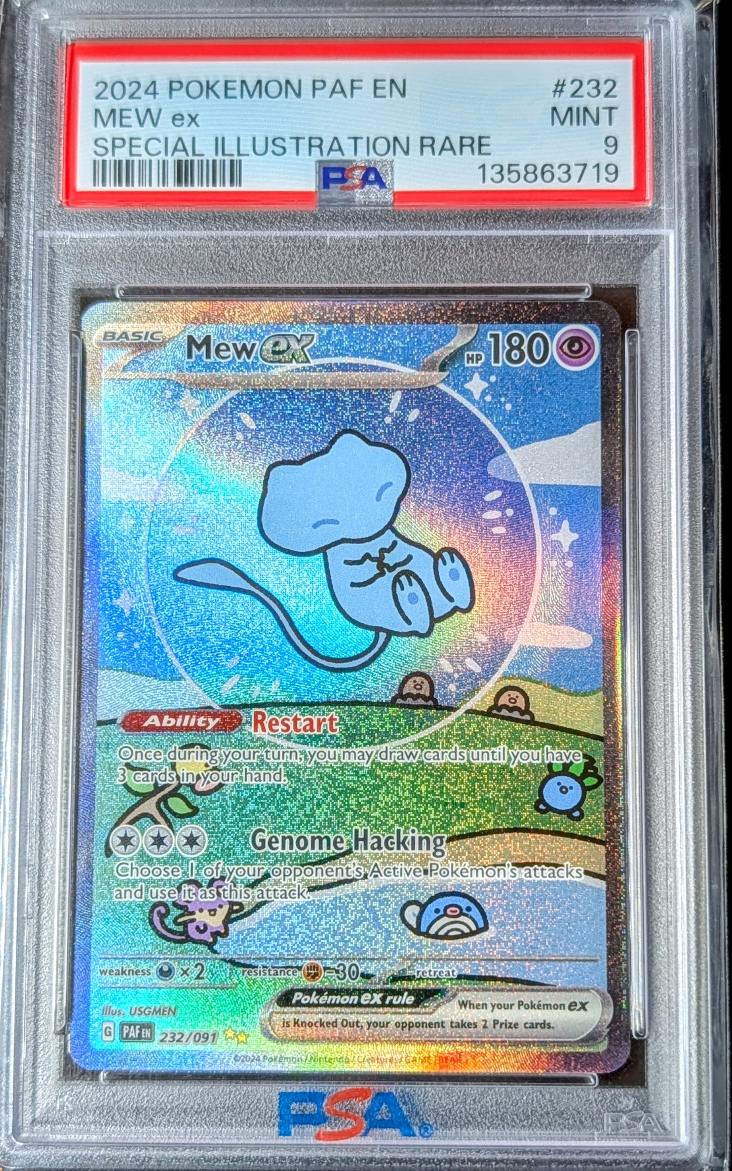 PSA 9 Mew EX 232/091