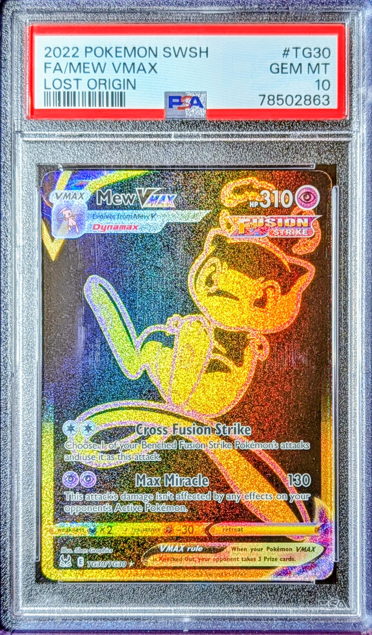 PSA 10 Mew VMAX TG30/TG30