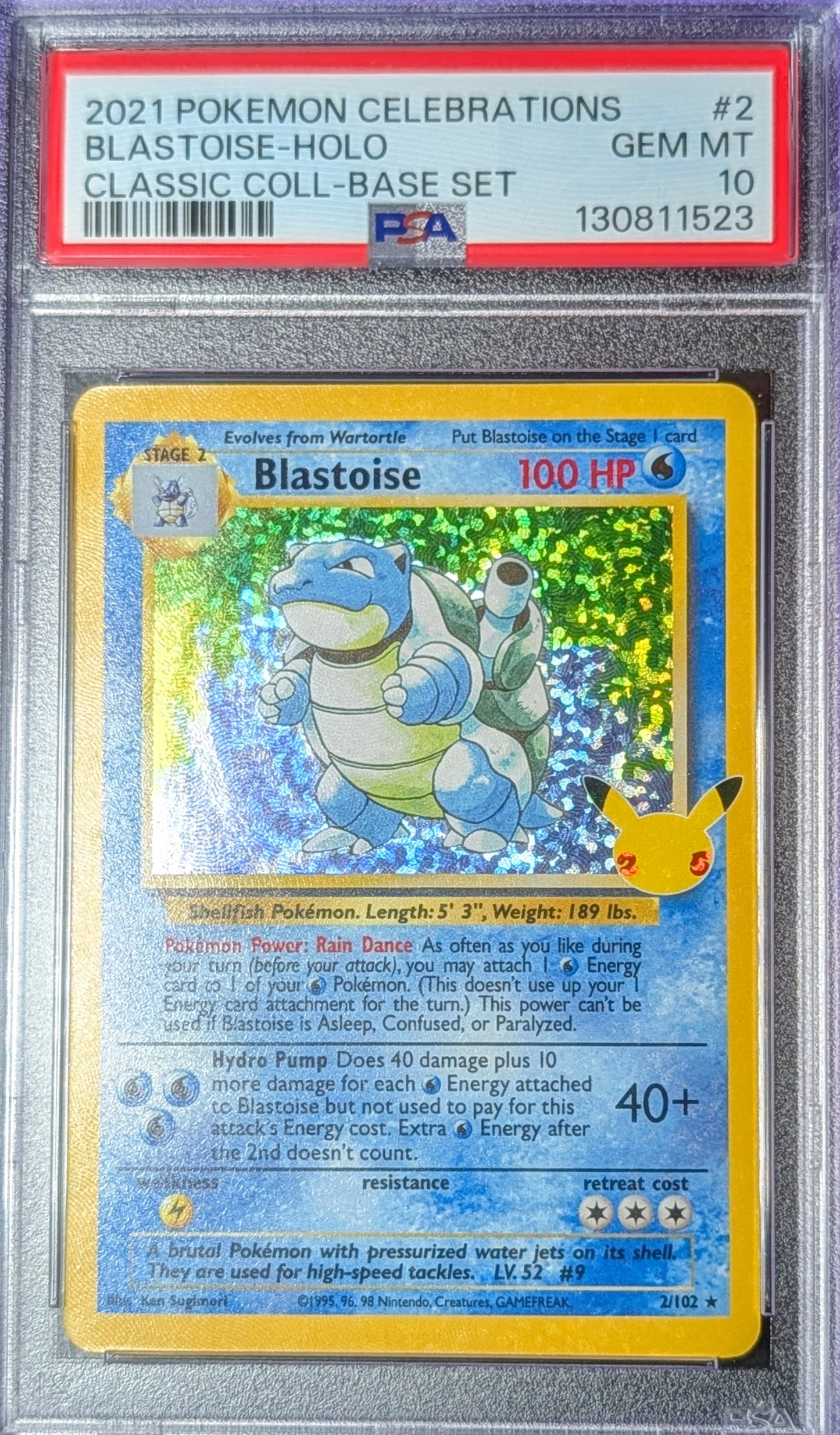 PSA 10 Blastoise 2/102