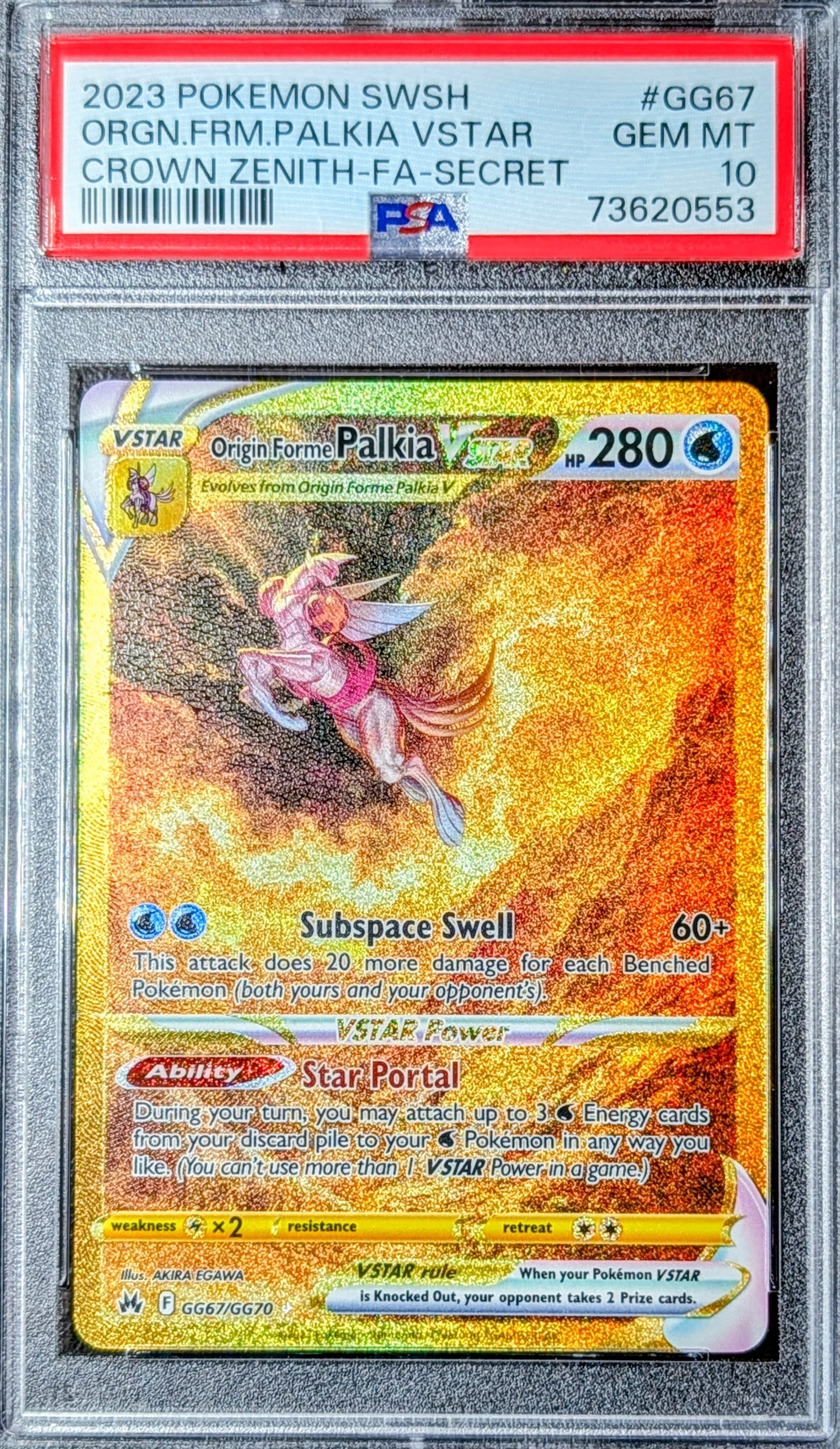 PSA 10 Origin Forme VSTAR GG67/GG70