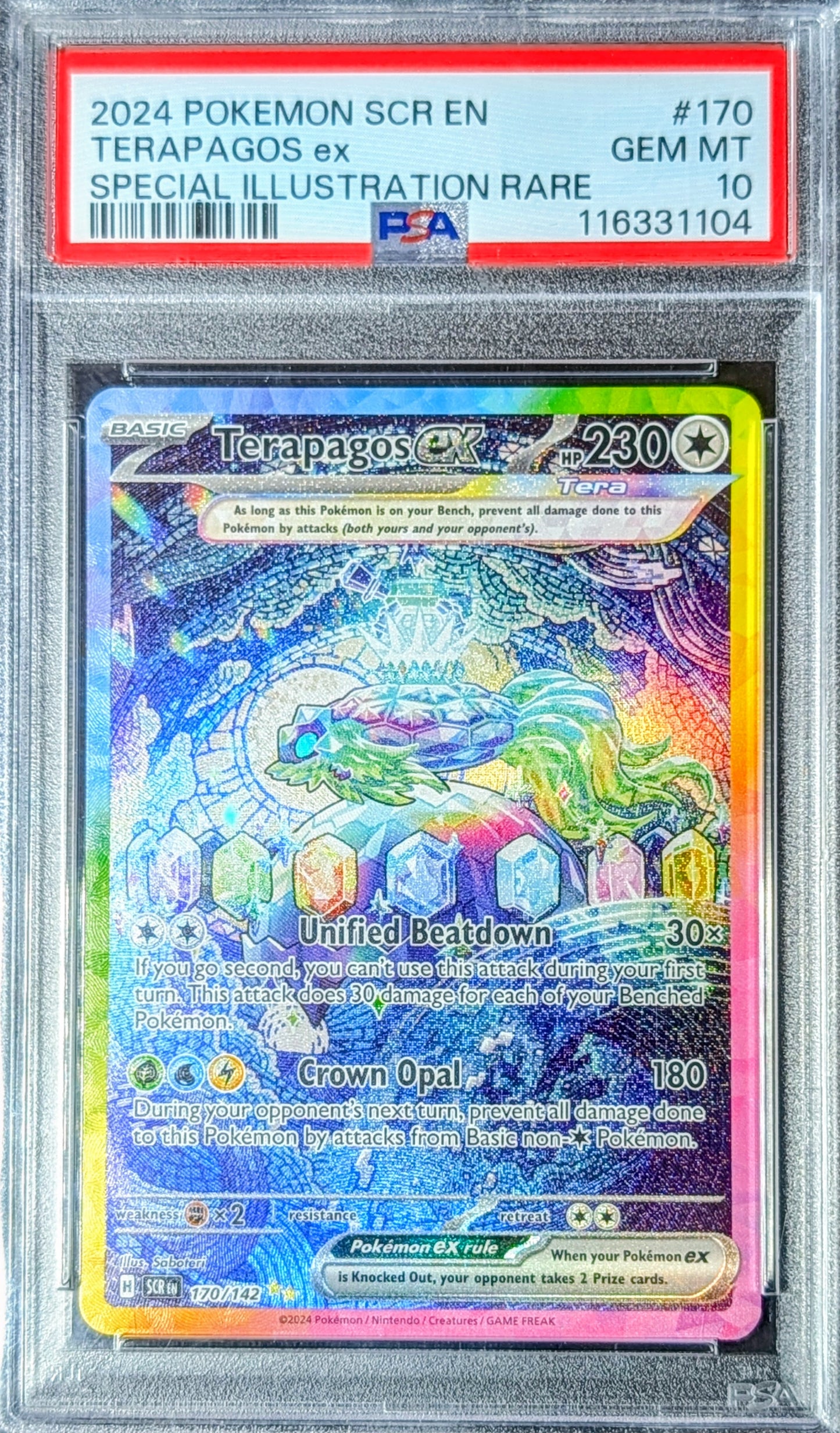 PSA 10 Terapagos EX 170/142