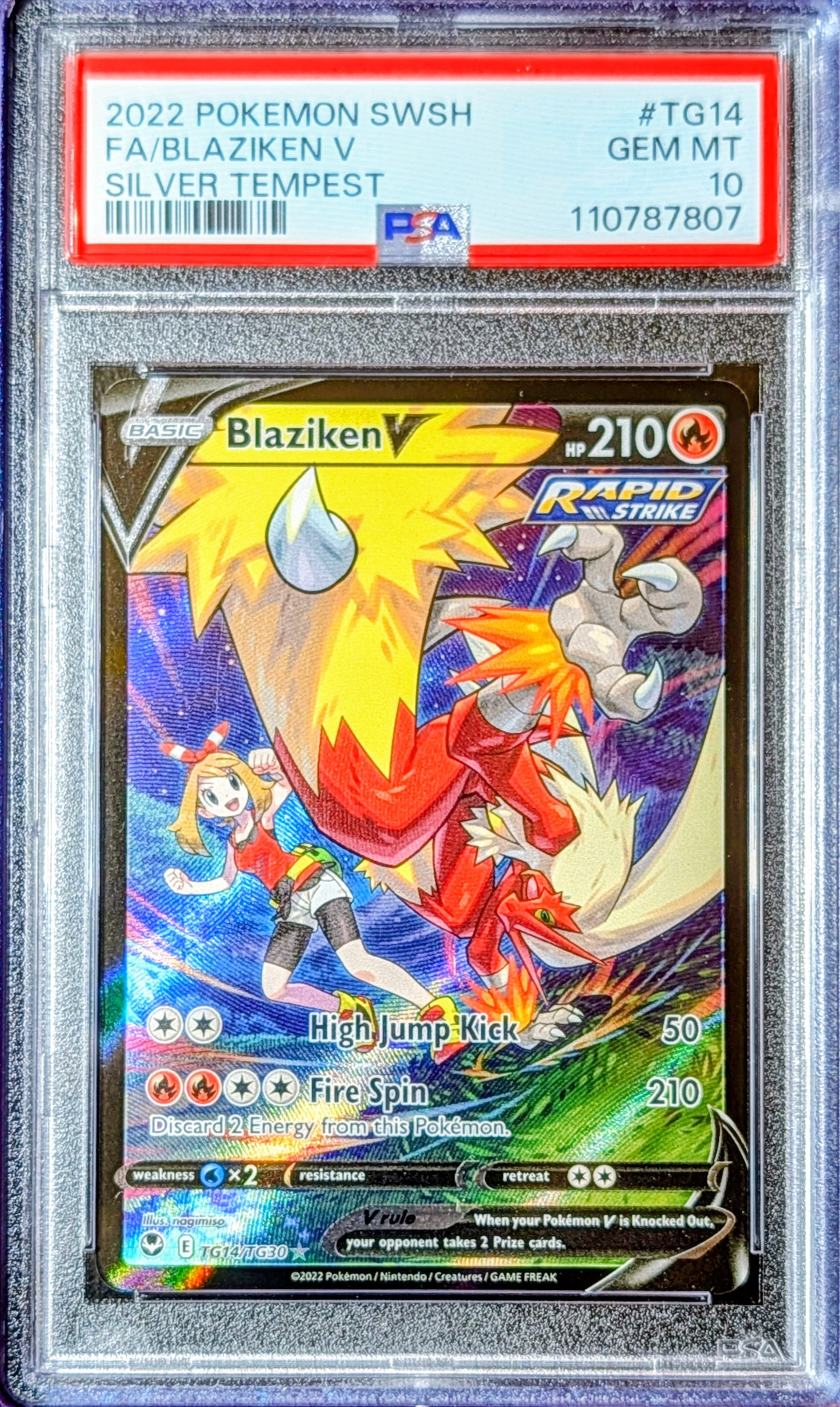 PSA 10 Blaziken V TG14/TG30