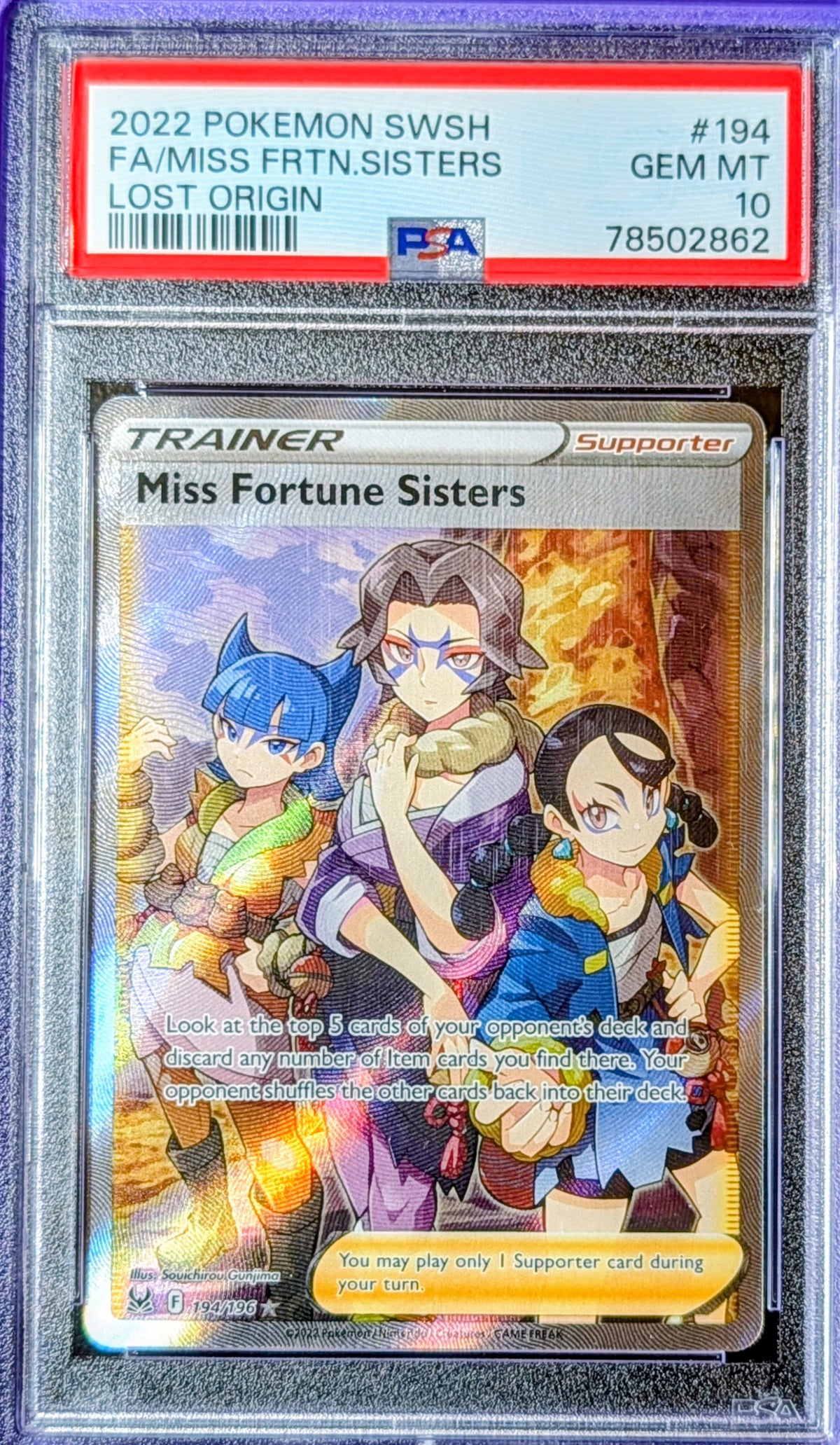 PSA 10 Miss Fortune Sisters 194/196