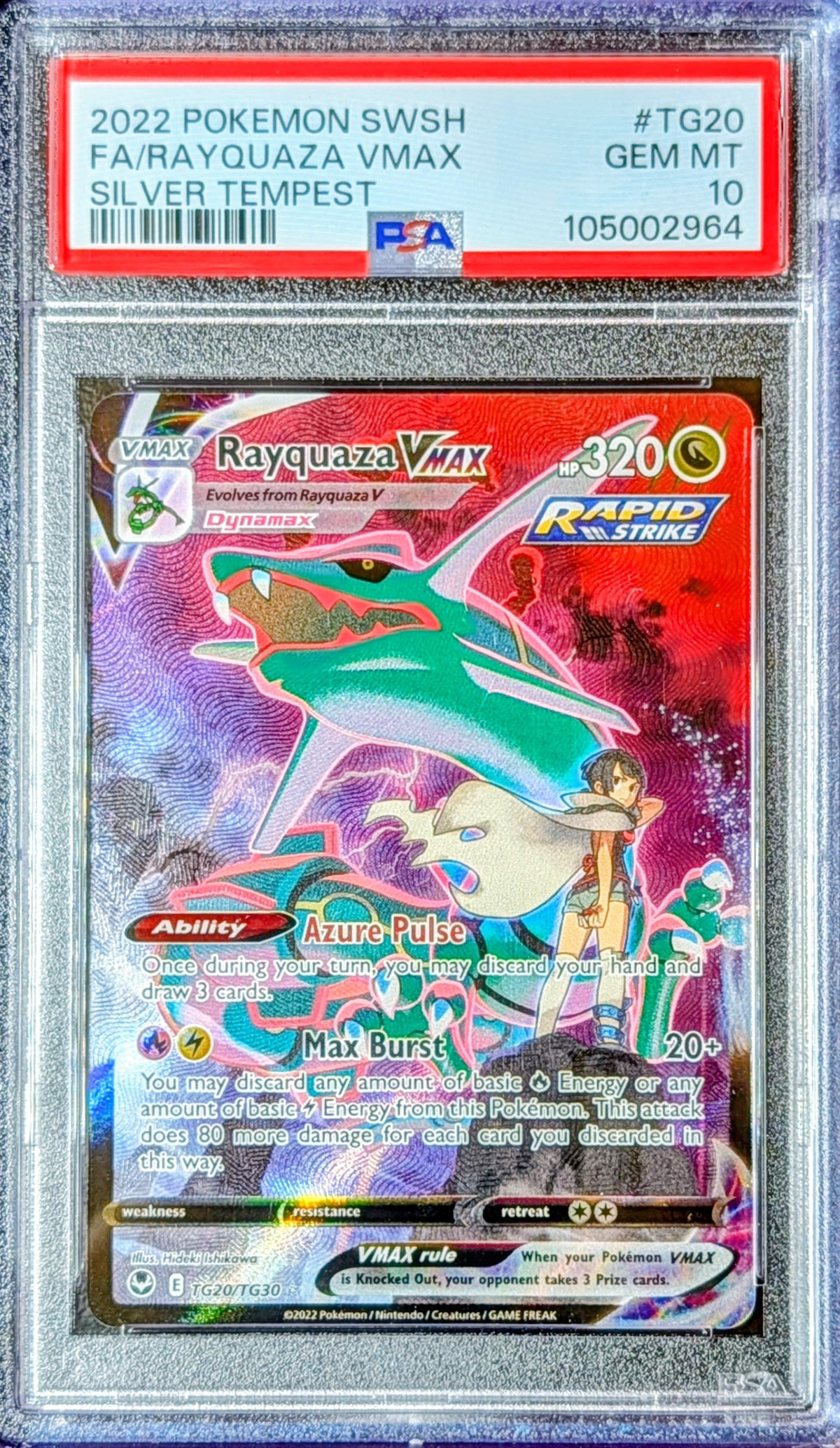 PSA 10 Rayquaza VMAX TG20/TG30